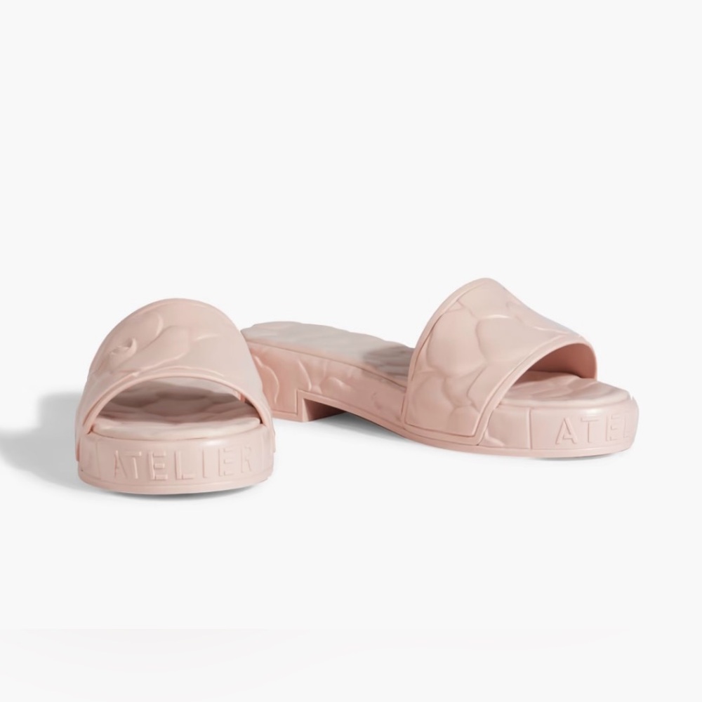 🎉HP🎉Valentino Garavani Atelier PRISTINE Rose Slide Sandal - Picture 3 of 14